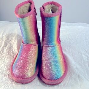 Harper Canyon Rainbow Sparkly Glitter Boots